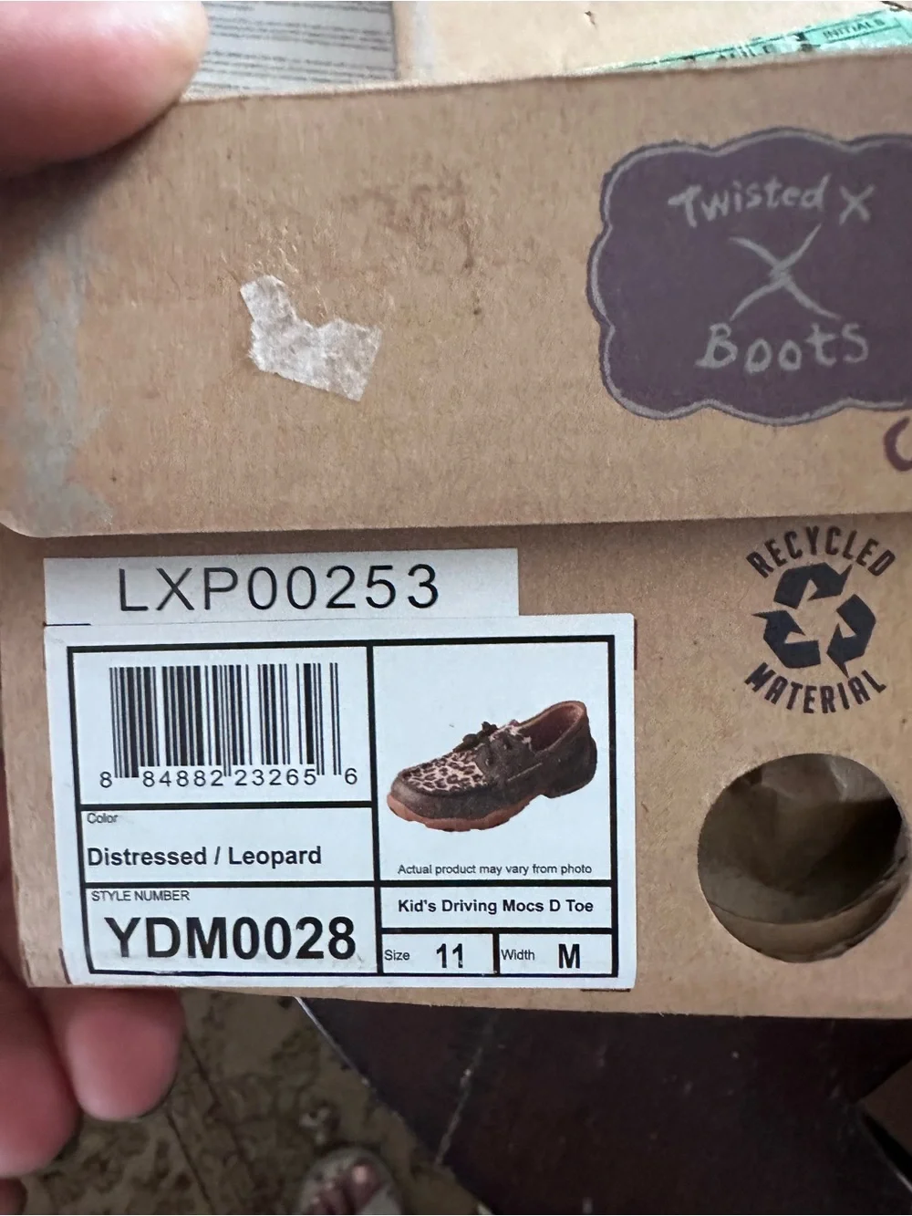 Twisted X Brown Leopard Print Casual Lace-Up Shoe